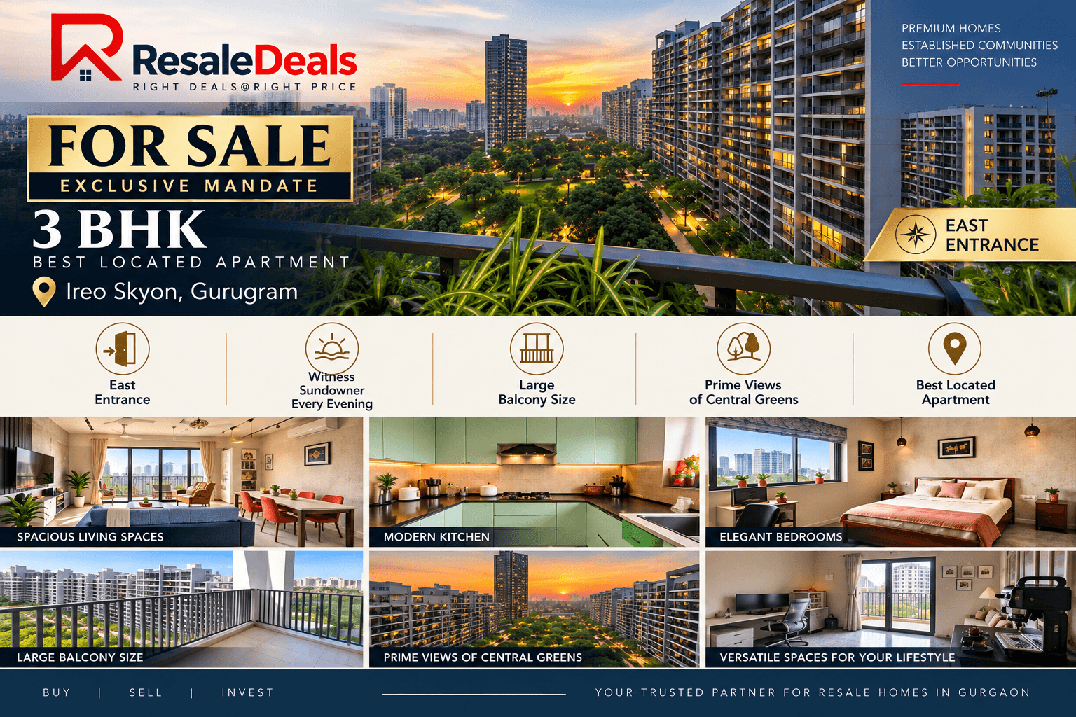 3 BHK — IREO Skyon — photo 1
